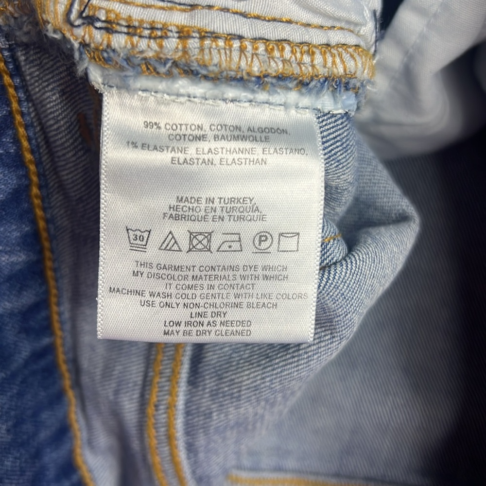 ANTHROPOLOGIE Pilcro & The Letterpress Silver Glitter Side Stripe Jeans - Picture 9 of 9